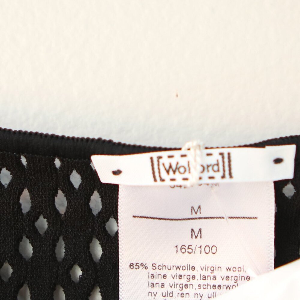 Wolford JEANNE Wool Mesh Pullover Swarovski Elements Black Crystals Sweater NEW - Picture 6 of 12